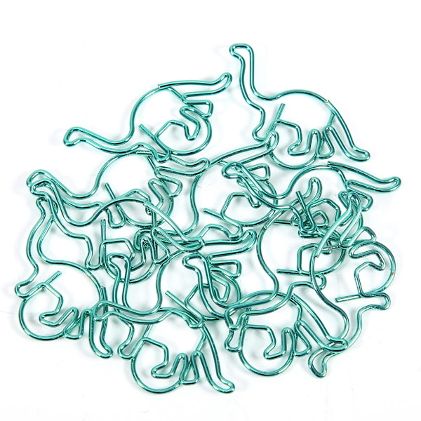 12 stk klips dinosaur-formet fargebelagt multifunksjonelle tykke klips 3x3cm