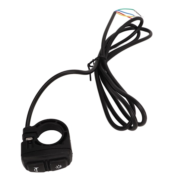 Elektrisk Sykkel Lys Horn Bryter Frontlys og Hornkontroll 2 i 1 Styrebryter for Scooter Elektrisk Sykkel 12‑72V