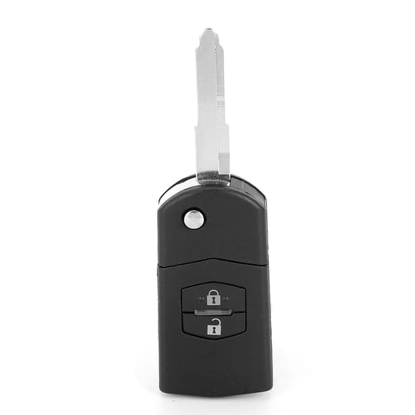 2-knapps bilfjärrkontroll Flip Shell Key Fob Case Cover Passar Kompatibel med MAZDA 3 5 6