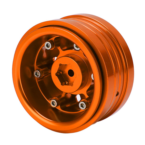 RC Hjulnav 2.9 tommer Aluminium Metall Hjulnav for Jeep JLU Wrangler 1/6 RC Crawler Bil Oransje
