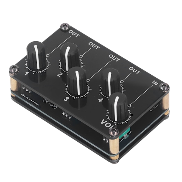 TX400 Sound Line -sekoitin 4 kanavainen Mini Stereo Kannettava Passiivinen Sekoitin Kompakti Äänipaneeli Konsoli