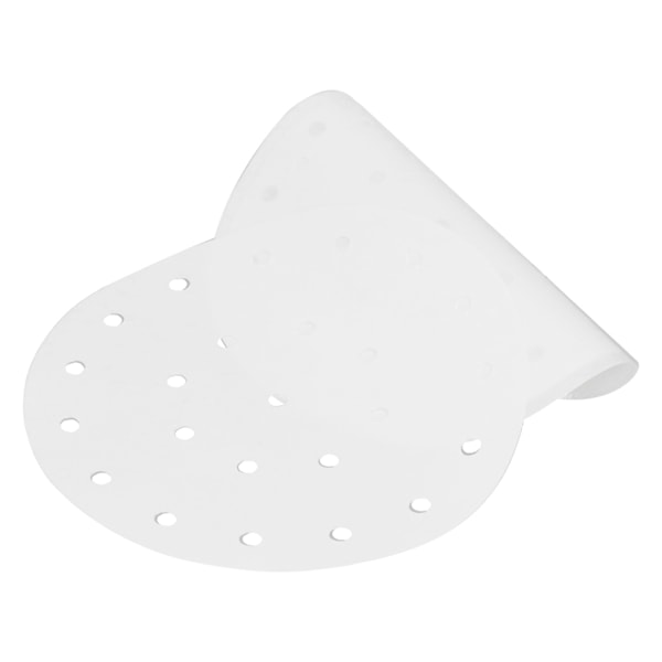 100 st non-stick oljeabsorberande papper runt grillpapper för Fritös stekpanna (20 cm)