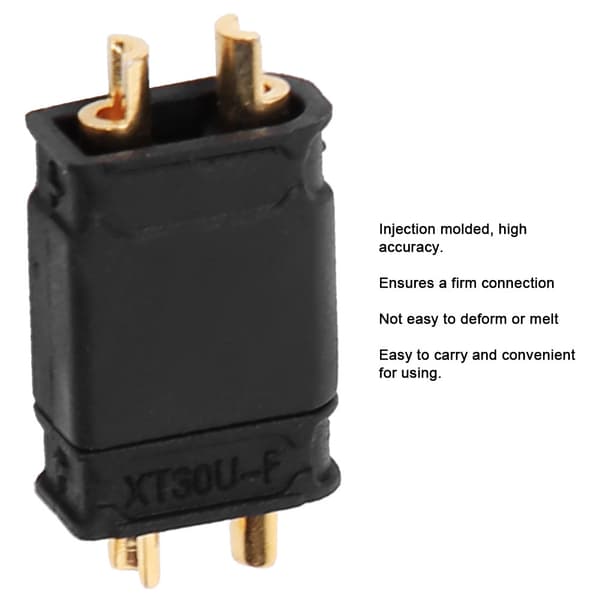 10 par XT30 drone batteristik 30A han hun stik socket tilslutningsadapter