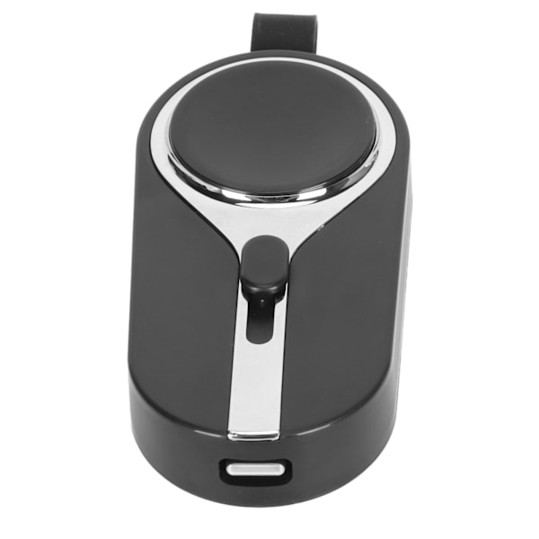 Mini Bærbar Nødstrømbank 2 i 1 2000mAh Mini Nøkkelring Bærbar Strømbank med Nøkkelring for IOS Watch Telefon Svart