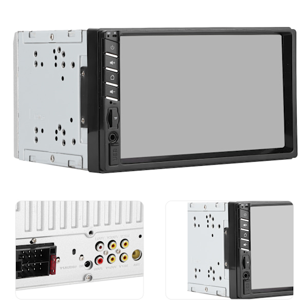 2Din auton MP5-soitin 7 tuuman kosketusnäyttö HD FM-radio Stereokaiutin Bluetooth handsfree