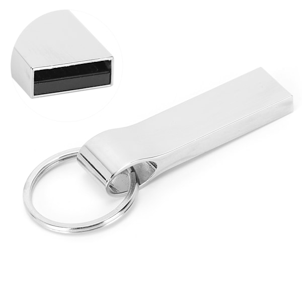 U Disk Grå Mini Metall Bärbar USB 2.0 Flash Drive Minne Stick Datorkomponenter CW100584G