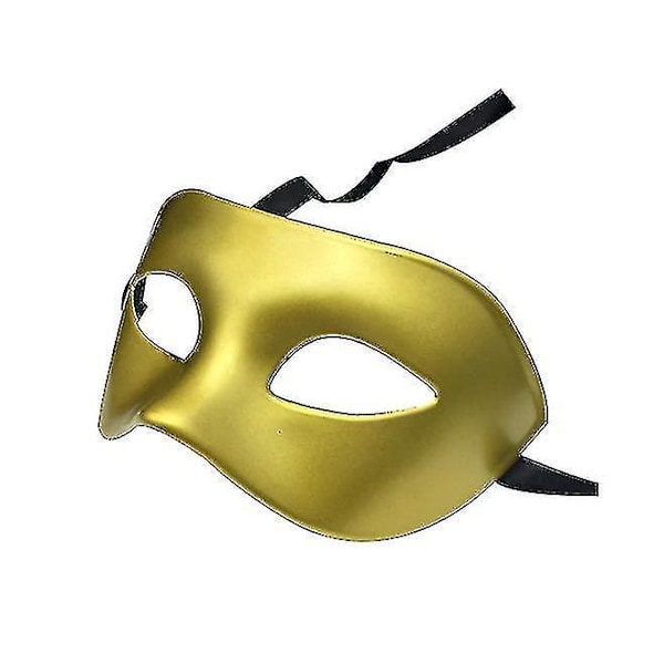 Gyllene Halloween Maskerad Mask för Män