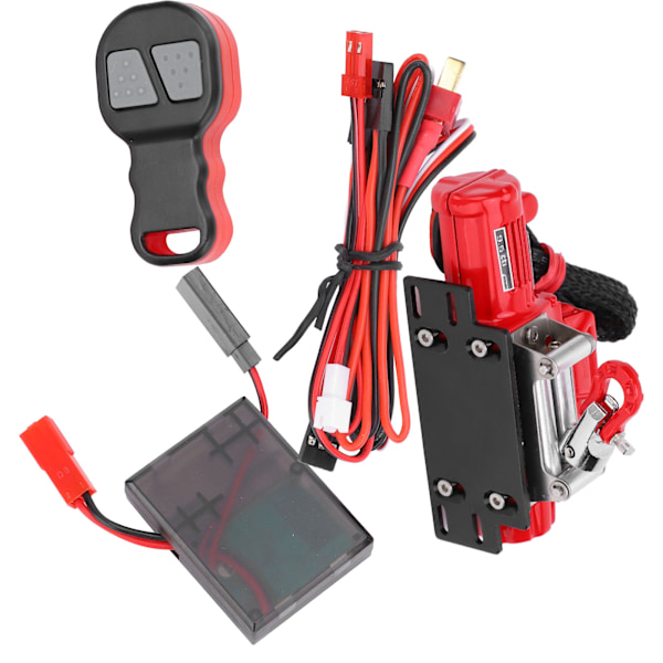 Winch Fjernbetjening Modtagersæt RC Bildele Passer til Axial SCX10 90046 1/10 RC Crawler Rød