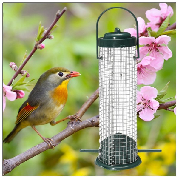 Fuglefoderautomat i plast Wire Grids Bird Wild Outdoor Garden Hængende Foderautomat