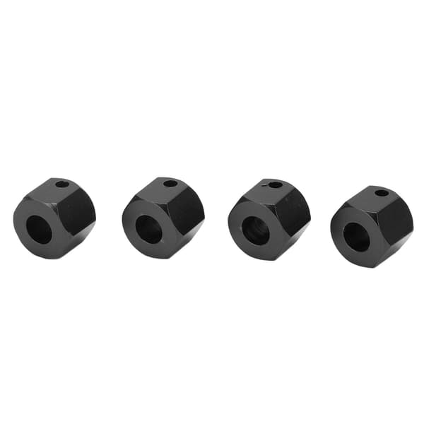 RC Hex Hjulnav Adapter Hub Udvidelsesforbindelse til Traxxas 1/10 RC Crawler Bil Køretøj Sort 10mm
