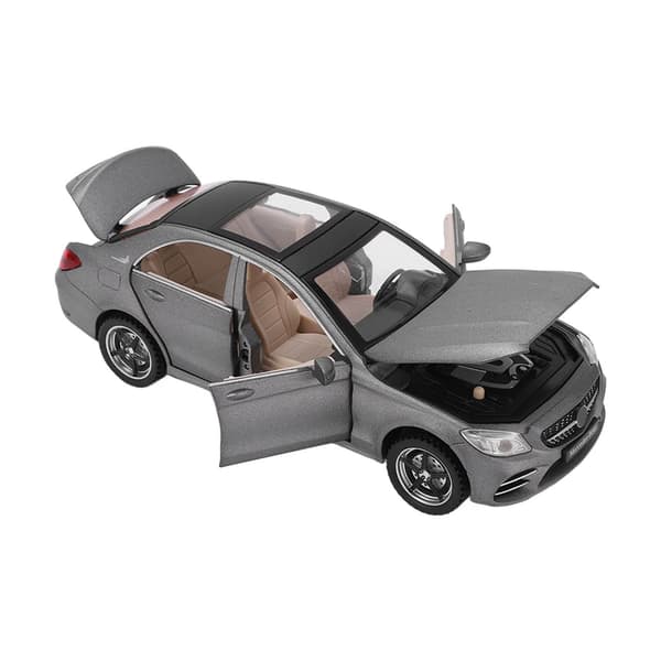 【NX】1/32 Legering Trykstøbt Modelbiler Træk Tilbage Legetøjsbil med Lyd og Lys til Drenge og Piger Gave Grå
