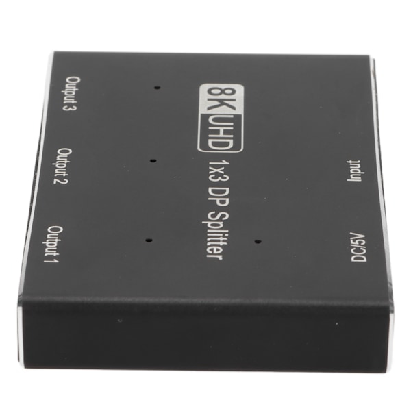 1x3 DisplayPort Splitter Triple MST SST Hub DP 1.4 Splitter for iOS System for Windows System for Android System