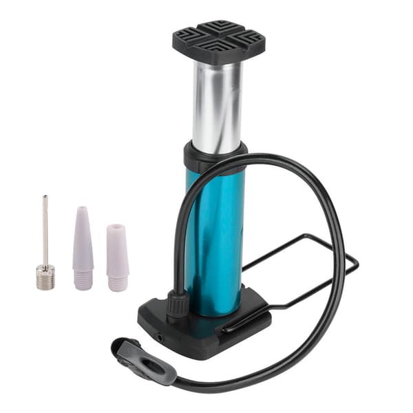 Cykelpump Fotpump Mini Bärbar Högtrycks Golv Luftpump Däck Luftpump (Blå)
