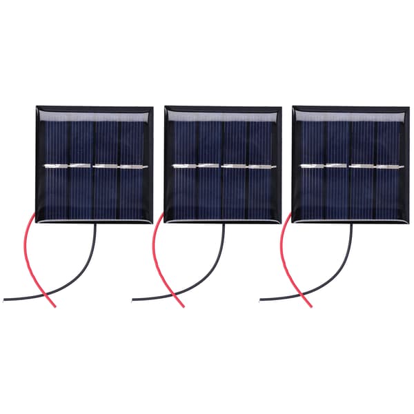 3 st 0,45W 2V Mini Solceller Mikrotrådade Polysilicium Solpaneler DIY Batteri