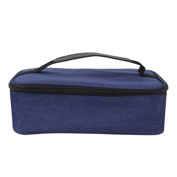 Lunch Bag 3.2L Large Capacity Leakproof Oxford Fabric Portable Handle Insulated Lunch Bag for Office School Outing Blue