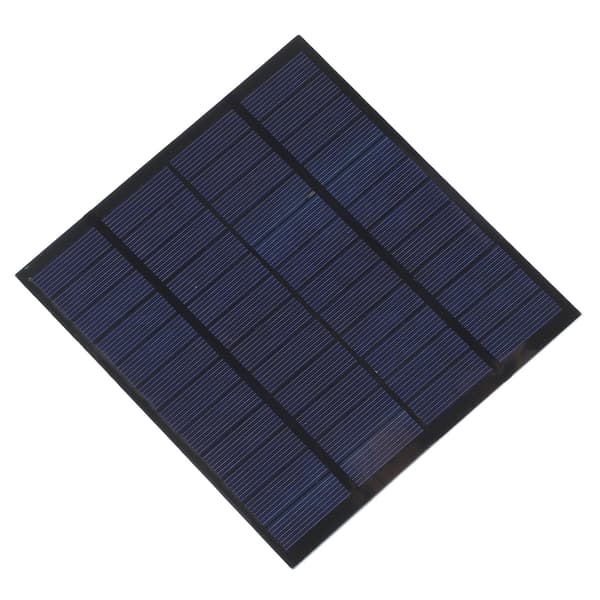 【NX】3W 12V DIY solcellebatteripanel Bærbar utendørs reise polysilisium DIY solcellepanel 145x145mm