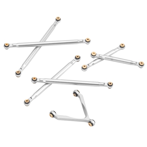 Linkage Drag Rod Parallellstag Kit Axial SCX24 C10 1/24 RC-automallin osille Jousitus LinkSilver