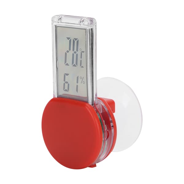 Krybdyr Terrarium Termometer Hygrometer Digital Display Kæledyrstank Temperaturmåler Rød