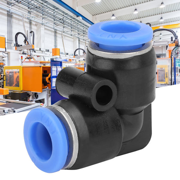 10 st Plast Equal Armbow Quick Connect Pneumatisk luftslang Tube Push Fitting PV-8 (8mm)