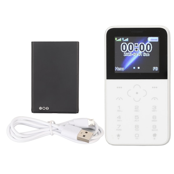 Mobiltelefon för äldre 1,8 tum 1400 mAh 2G Dual SIM Stora knappar Funktionell mobiltelefon för studenter och äldre