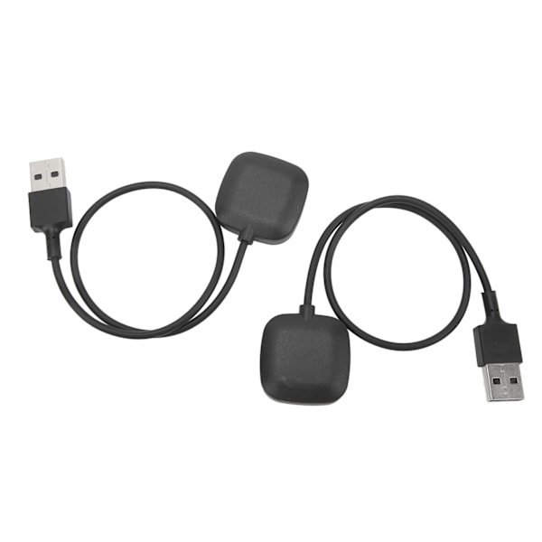 2 stk 5V Smartklokke Lader Trådløs Ladestasjon Dataoverføring Ladingskabel for Fitbit Versa 3 Sense 30CM