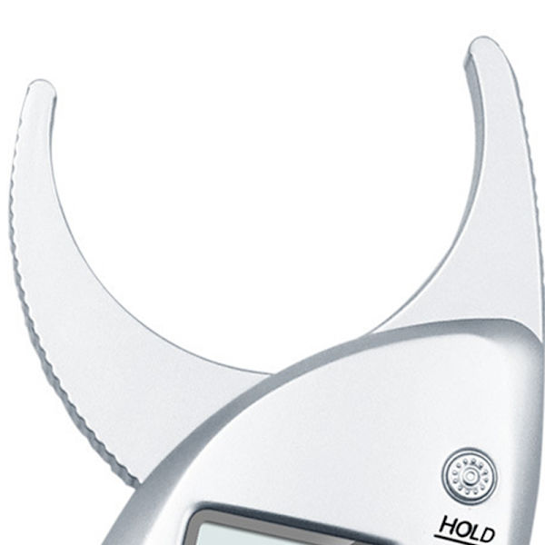 Skin Fat Caliper Portabel Lättvikt Bekvämt grepp Exakt mätning Digital Fat Caliper Silver
