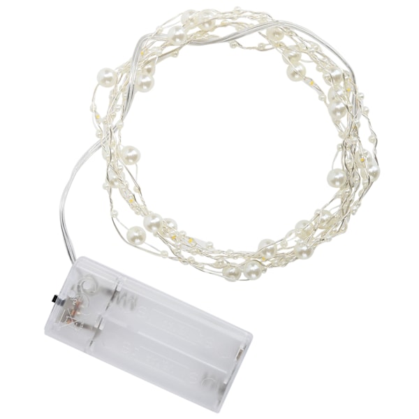 String LED Imitation Perlelys Wire Fairy Lights til møbler/seng/vindue/trapper