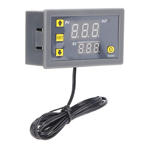 Temperaturkontrollmodul LED Digital Display ABS-hus Minitermostat 110‑220V för kylskåp