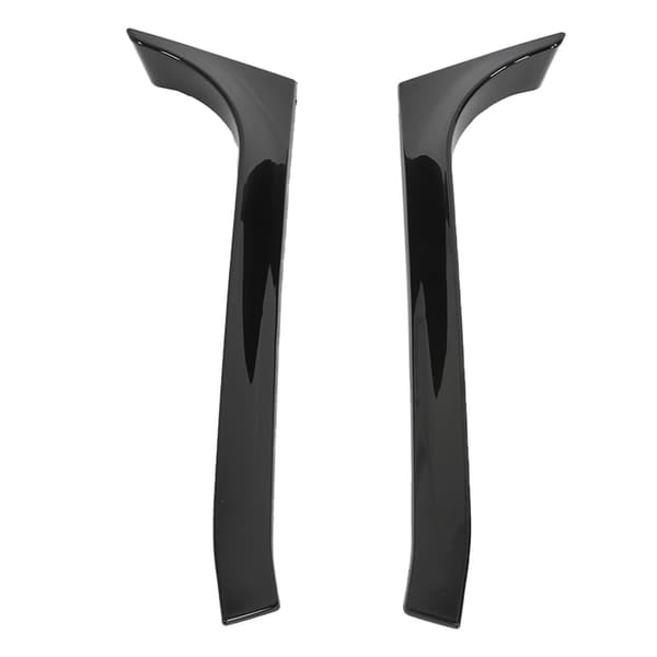 2st Bakruta sidospoiler Canard Wing Cover Trims Glanssvart Bilmodifieringstillbehör