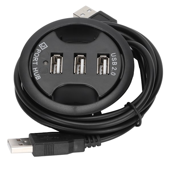 JK38h USB2.0 HUB AllInOne 3 portar Desktop rund form Ingen extern strömförsörjning dockningsstation