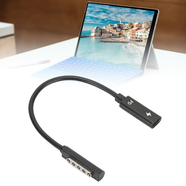 Adapterkabel kompatibel med Type C PD hurtiglading kompatibel med Microsoft Surface 1/2 / RT datatelefonverktøy