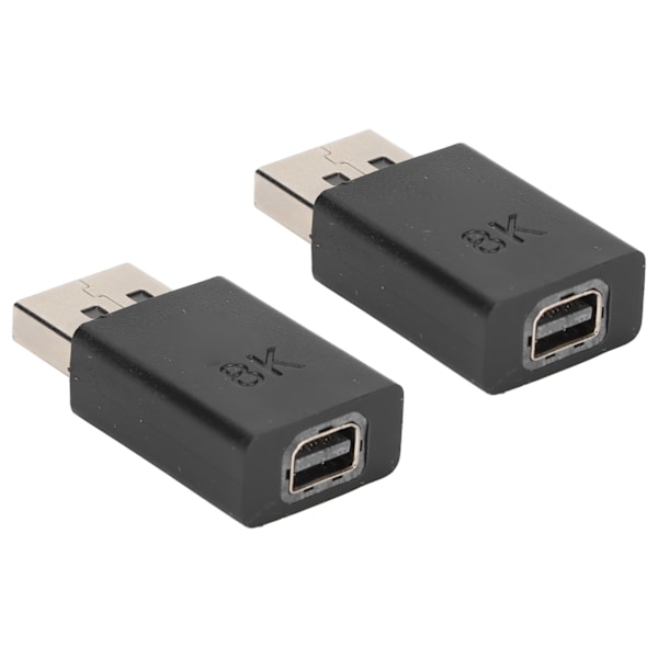 2st DP hane till MINI DP hona adapter högupplöst 8K 2 lägen Liten bärbar Lätt Displayport Kabelomvandlare