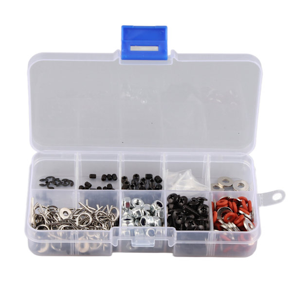 340PCS RC skruvsats muttrar Bultar Brickor Hårdvara Fästelement Passar för HSP 1/10 RC bil