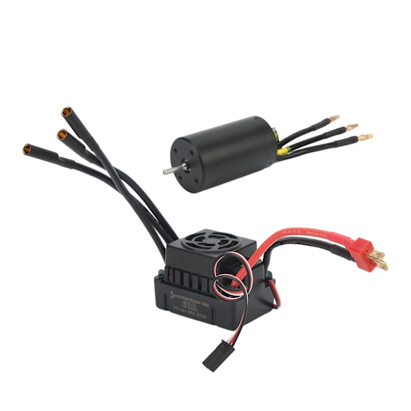 RC Harjaton Moottori 3660 3300KV Korkea Vääntömomentti Vedenkestävä Hyvä Lämpöhajonta Harjaton Moottori 1/10 RC-Autolle