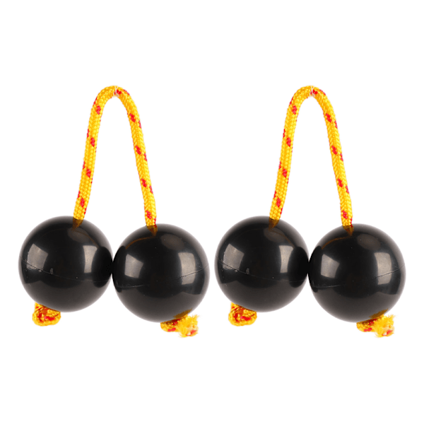 2 stk. Afrikanske rytmiske bolde Justerbar Sort Behagelig Afrikansk Shaker Rattle Ball til underholdning