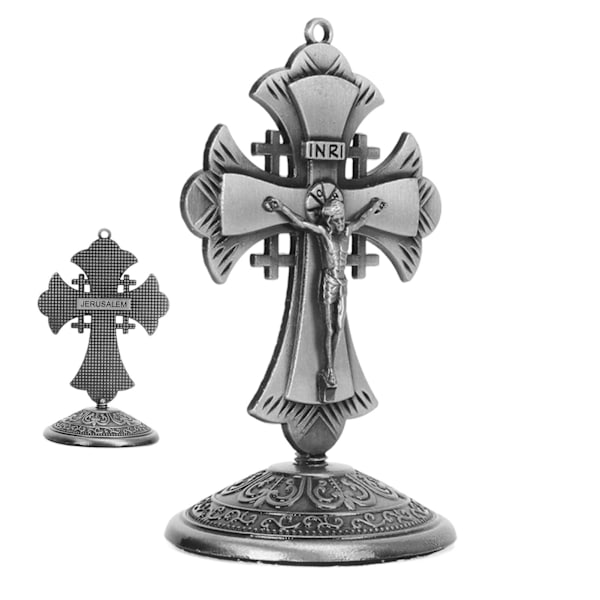 Jesus-figur pynt legering Jesus Kristus korsfigur kristne pynt for hjemmekontor bildekorasjon