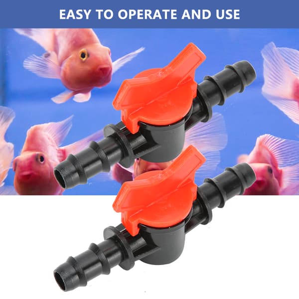 【NX】2st Fish Tank Vattenflödesregulatorventil Vattenflödeskontroller Rörrörskoppling 10mm