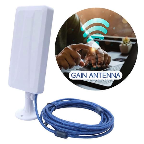 150 Mbps USB WiFi-adapter for stasjonær PC. Pålitelig RTL3070-chipset for laggfrie spill og HD-strømming. White