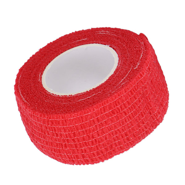 10 rullar självhäftande bandage Wrap Kompression Förhindra förhårdnader Elastiskt fixeringsbandage 0,98 X 78,74inRöd