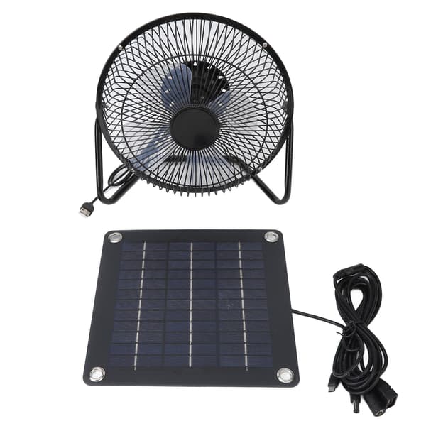 【NX】100W Solpanel Ventilator Ventilator Solcelledrevet Udsugningsventilator til Drivhus Kæledyrshus