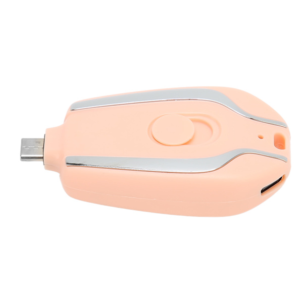 Avaimenperän Kannettava Lataus Nopea Lataus 1500mAh Androidille USB C Mini Hätävirtapankki Puhelimille Vaaleanpunainen