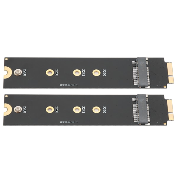 2st för SATA M.2 NGFF SSD till 2010 2011 för OS X Air A1370 A1369 Converter Adapter Card (12+6 kontakter)