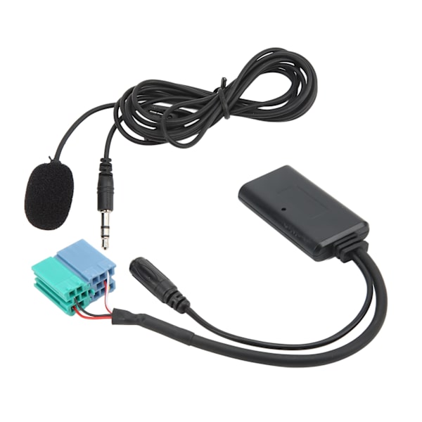 Bil Trådløs Lyd AUX Inngang Adapter Wire Bluetooth 5.0 med Mikrofonutbytte for Becker