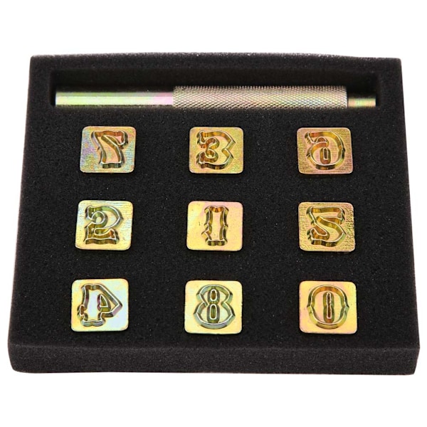 13 mm metalstempel sæt nummer 0~8 værktøjspressesæt