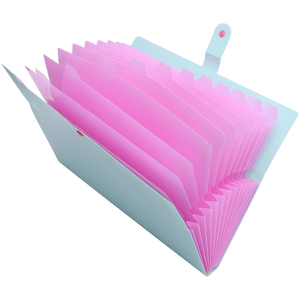 Dokumentmapper A4 Multi-lags Dokumentorganisator Papir Opbevaring Informationslommer (Grøn)