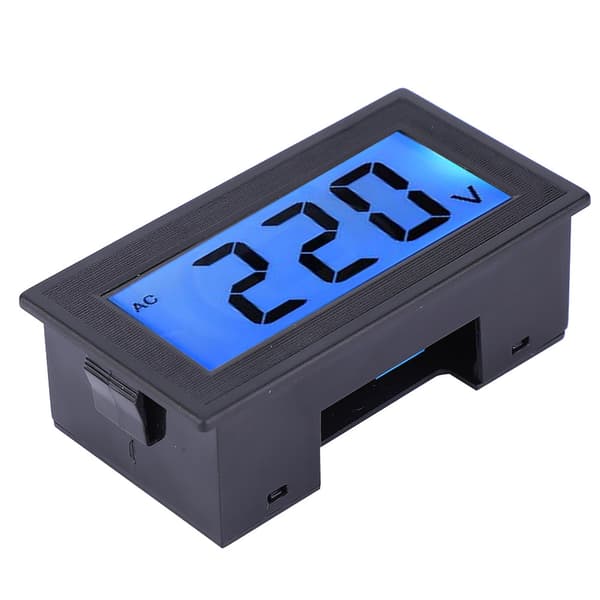 YB5135DB AC80500V To-leder LCD Display Digital Voltmeter Volt Panel Meter Spændingsmonitor Tester Måler