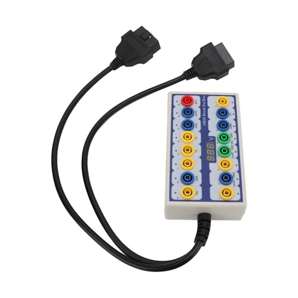 OBDII Breakout Box OBD2-protokolldetektor med diagnoskabel Universal för bil OBD-linjesignalöverföring