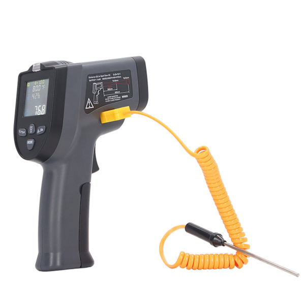 Digital termometer Bakgrundsbelyst LCD-skärm Strömindikator K Typ Termoelement NCV Funktion Temperaturmätare