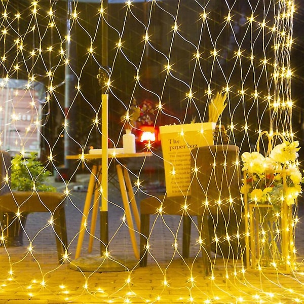 Net Lights Have Mesh Lights 1,5*1,5m 96 Led Fairy Light Net Lights Varm Hvid Net Lights For Holiday European