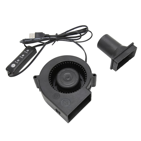 USB Blæser 3.8in 3 Hastighedstilstande DC 5V Børsteløs 3800 RPM 22 CFM Computer Køleblæser til PC Elektronik 3D Printer